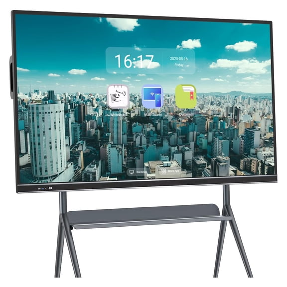 BELNET 75'' Smart Board Wireless Screen Mirroring Android Interactive Whiteboard for Classroom & Business Meetings(Include Wall Mount)