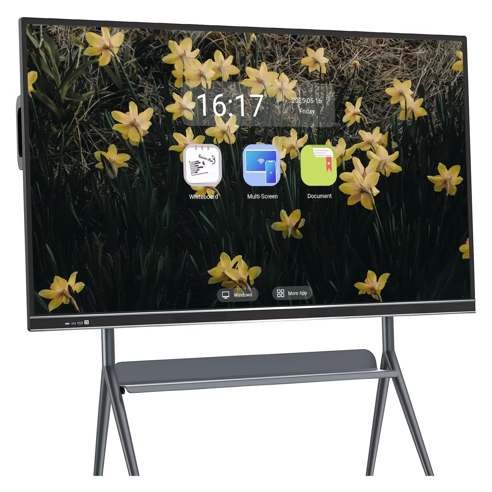 BELNET 86 Inch 4K Smart TV Dual OS System & Multi-Touch Screen Mirroring Family Room Entertainment Hub​(Include Wall Mount)