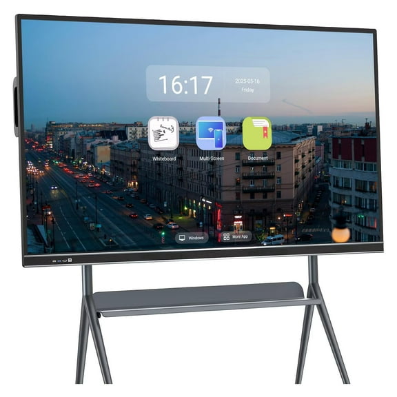 BELNET 86 Inch Smart Board Interactive Display with 10-Point Touch & Screen Mirroring for Team Collaboration4k Monitor