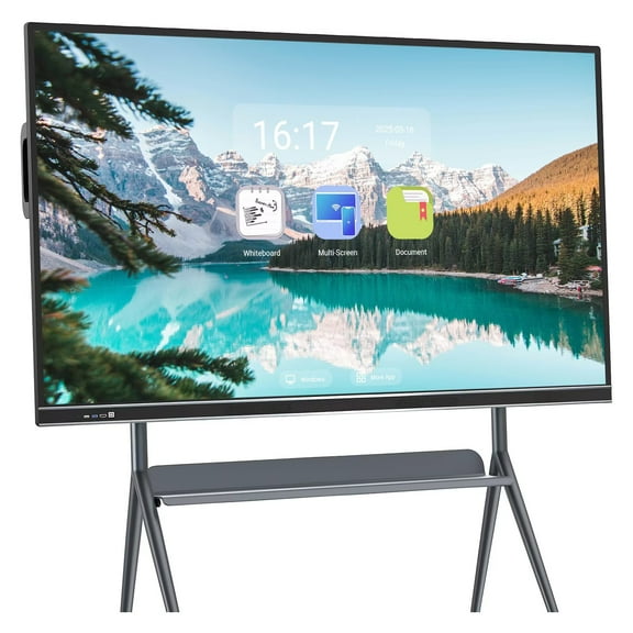 BELNET 86-Inch Smart Whiteboard with Wireless Screen Mirroring Android Interactive Board for Meetings & Education(Include Wall Mount)