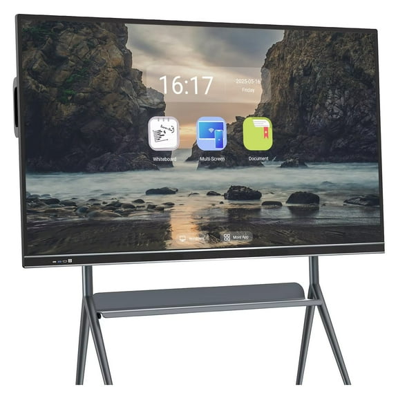 BELNET 86'' Smart Board Electronic Whiteboard Wireless Presentation Android Interactive with 10-Point Touch & Built-in Media Player