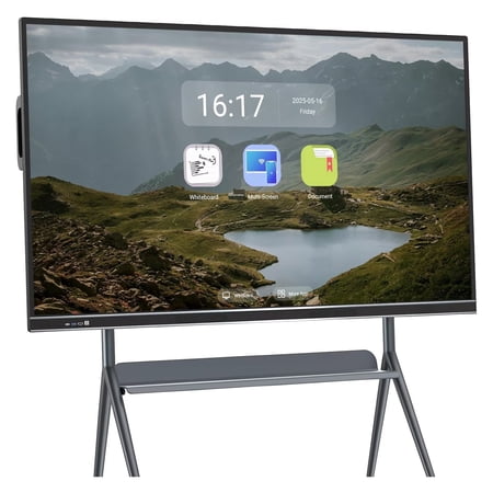 BELNET 86'' Smart Board Touch Portable Conference Display with E-Beam Tracking Android Interactive & Remote Learning Support(Include Wall Mount)
