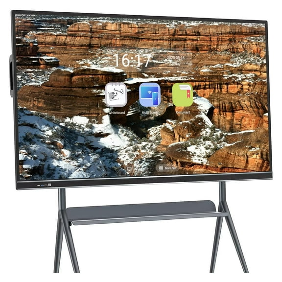 BELNET 86''Smart Whiteboard Interactive Display Reverse Mobile Control Group Collaboration Tool for Home, Meetings & Education(Include Wall Mount)