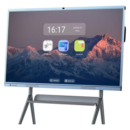 BELNET Android 12 Smart TV + Whiteboard Combo 4K Streaming & Office 65'' Screen Interactive Board(Include Wall Mount)