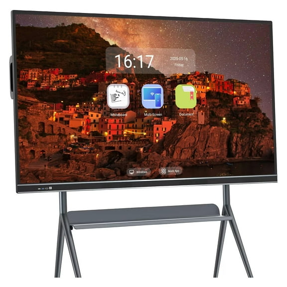 BELNET Android Smart TV + Whiteboard Combo 4K Streaming & Office 75'' Screen Interactive Board(Include Wall Mount)