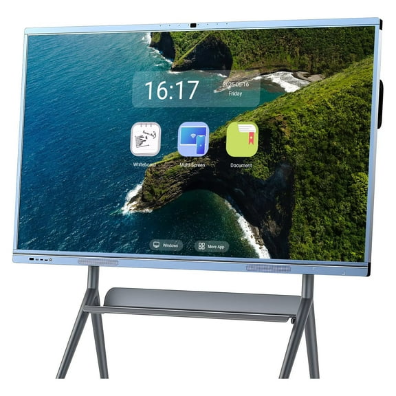 BELNET Conference Smart TVs 65" 4K 20-Point Touch Interactive Electronic Whiteboard Wireless Split-Screen for Classroom Office(Include Wall Mount)