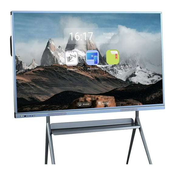 BELNET Digital Smart Whiteboard, 55''Smart Board, 4K UHD Interactive Whiteboard, All in One Smartboard for Office Built in Dual System for Classroom