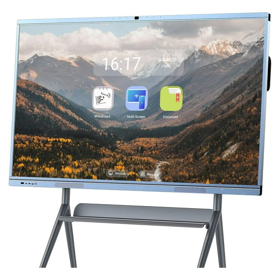 BELNET Digital Smart Whiteboard, 65''Smart TVs, 4K UHD Interactive Whiteboard, All in One Smartboard for Office Built in Dual System for Classroom(Wall Mount Included)