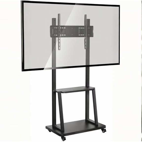 BELNET Mobile TV Stand Height-Adjustable TV Cart for 40-86" Flat Screens up to 385 Lbs for Living Room & Office