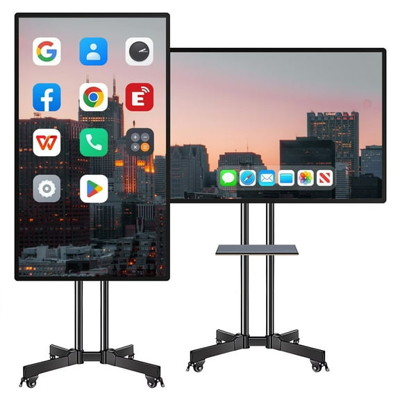 BELNET Smart Board 49 Inch Dual OS Infrared Touch Interactive Whiteboard with Eshare Mirroring for Android 11.0/Windows 10 Pro for Meeting Room/Classroom(Include Wall Mount)