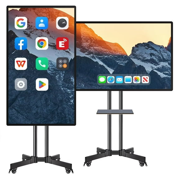 BELNET Smart Board 49" Pro 2K Touch Interactive Wireless 8-Mic Array & 20W Speakers Smart Board for Classroom Office(Include Wall Mount)