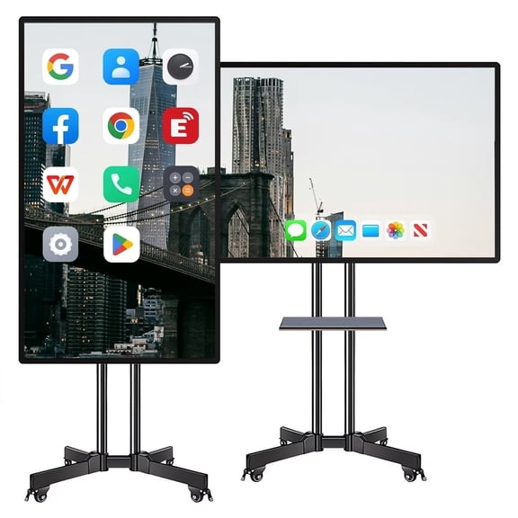 BELNET Smart Board 49 inch2K Interactive Android 11.0 & Windows 10 Pro Smart Board for 1080P IR Touch for Hospital/Boardroom/Classroom(Include Wall Mount)