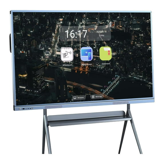 BELNET Smart Board, 55 Inch Digital Electronic interactive Whiteboard and Smartboard, 4K Monitor built-in camera Touchscreen for Presentation and Player for Advertisin