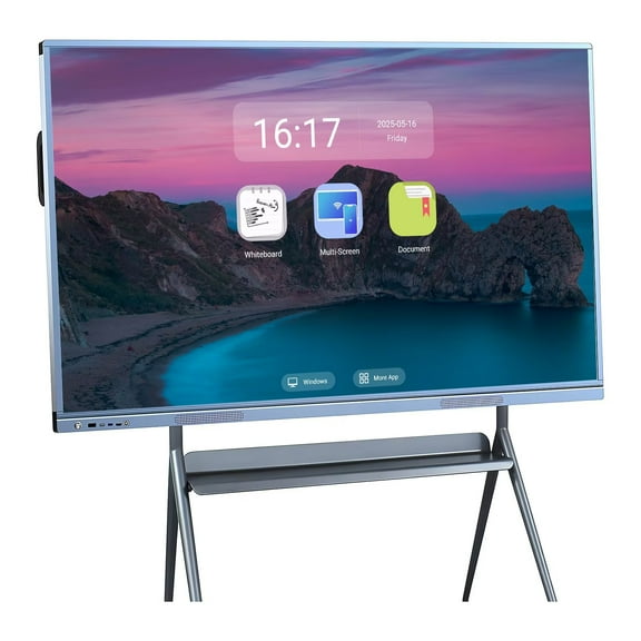 BELNET Smart Board 55 Inch Wireless Screen Mirroring Hub with Built-in Media Player for Live Streaming & Ads4k Monitor