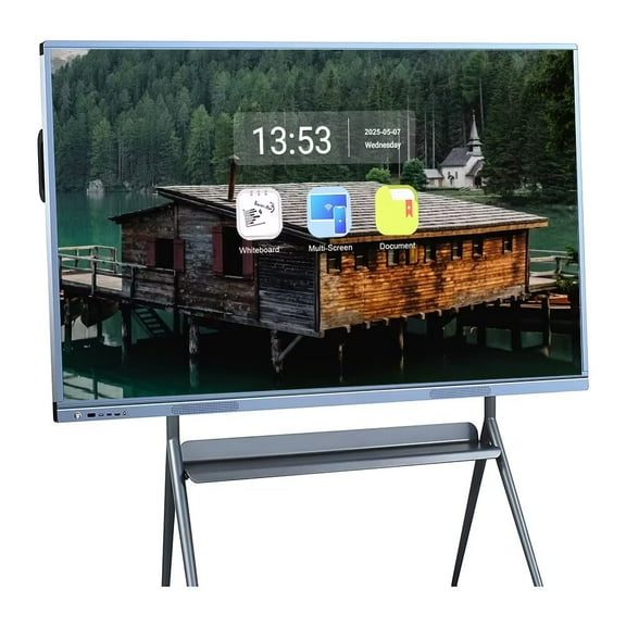 BELNET Smart Board 55" Interactive Whiteboard Touch Screen Dual OS Mirroring Smart Board for Boardrooms, Classroom and Office