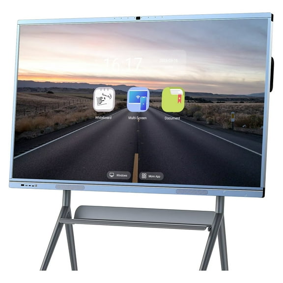 BELNET Smart Board 65 Inch Digital Whiteboard for Online Teaching with Zoom/Teams Integration & Ads Playback​4k Monitor