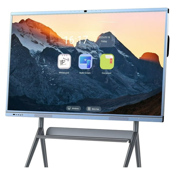 BELNET Smart Board 65" Interactive Whiteboard Pro Infrared Touch+Screen Mirroring for Boardrooms, Classroom and Office(Include Wall Mount)