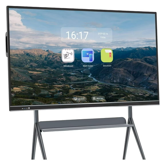 BELNET Smart Board, 75 Inch Multi-Touch Electronic Calendar for Family And Smart Board for Classroom, 4K Monitor Wireless Projection