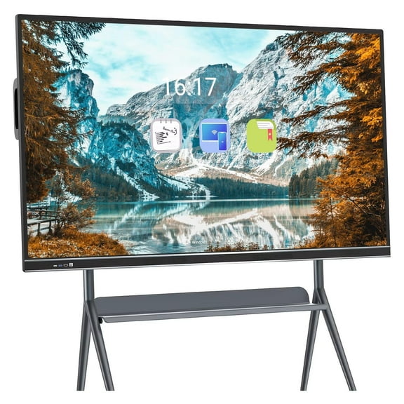 BELNET Smart Board 75 Inch Touch Screen Digital Electronic Calendar All-In-One Smart Board, Live Streaming 2160P Monitor for Classroom & Business
