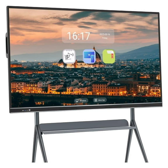 BELNET Smart Board Electronic Calendar, 75 Inch Multi-Touch Smart Board for Office, Family And Classroom, 4K Monitor Wireless Projection