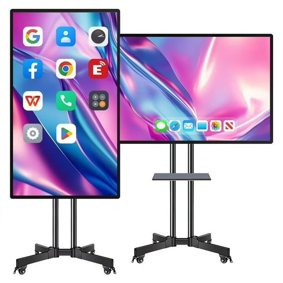 BELNET Smart Board Touch Digital Electronic Calendar, 49 Inch 2K Monitor Interactive Whiteboard And Smart Board for Classroom, Dual System Touchscreen for Presentation And Player for Advertisin