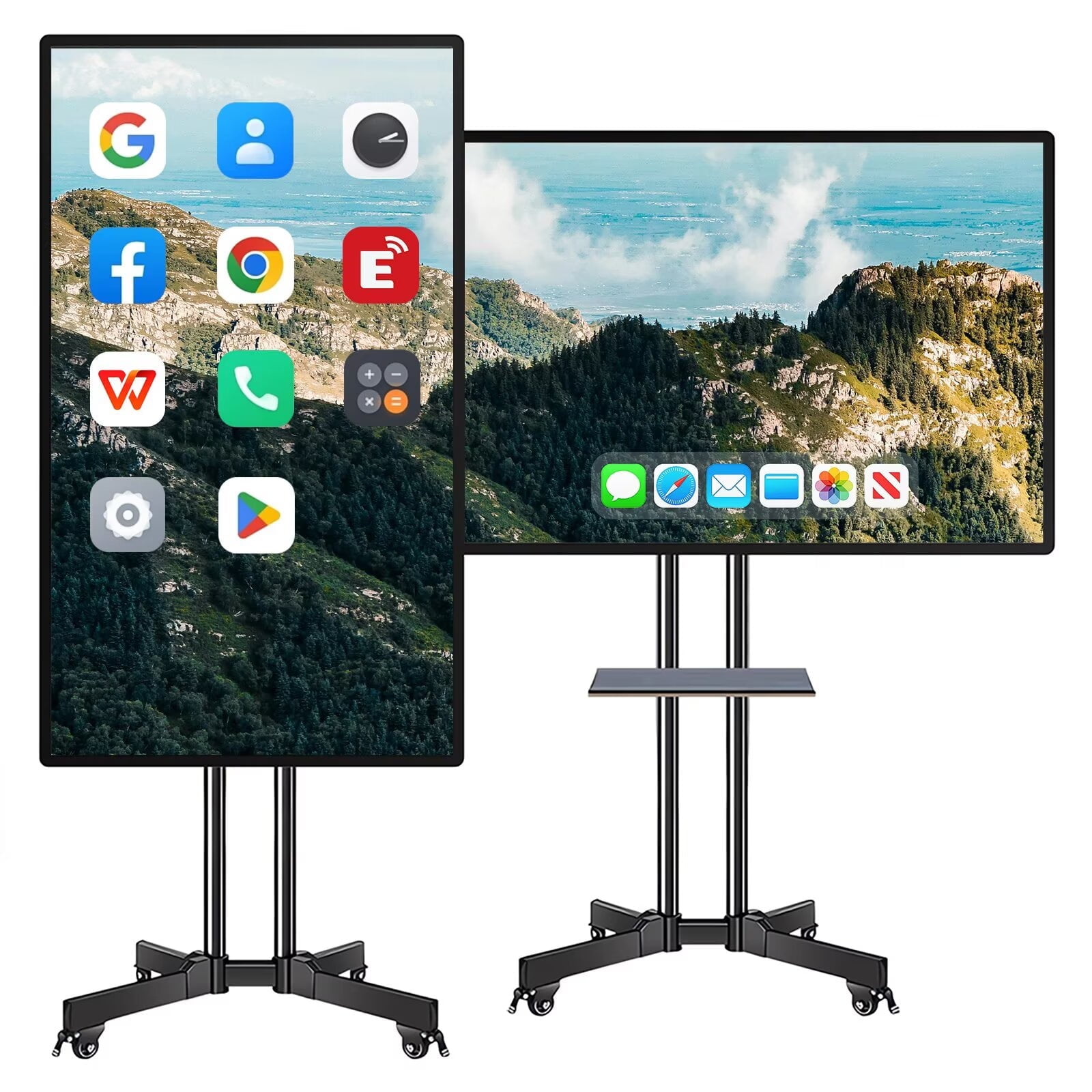 BELNET Smart TVs 49" 4K Digital Touch Interactive Whiteboard Wireless Multi-User Annotation for Boardrooms, Classroom Office
