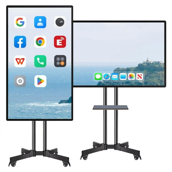 BELNET Smart TVs 49" Pro 2K Touch Interactive Wireless Dual System 8-Mic Array for Classroom Office(Include Wall Mount)