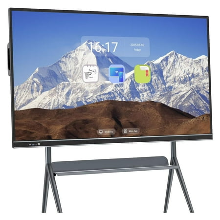 BELNET Smart TVs, 4K Uhd 75 Inch Digital Touch Calendar, Dual System Cloud Sharing Performance Interactive Whiteboard for Meetings and Presentations(Include Wall Mount)