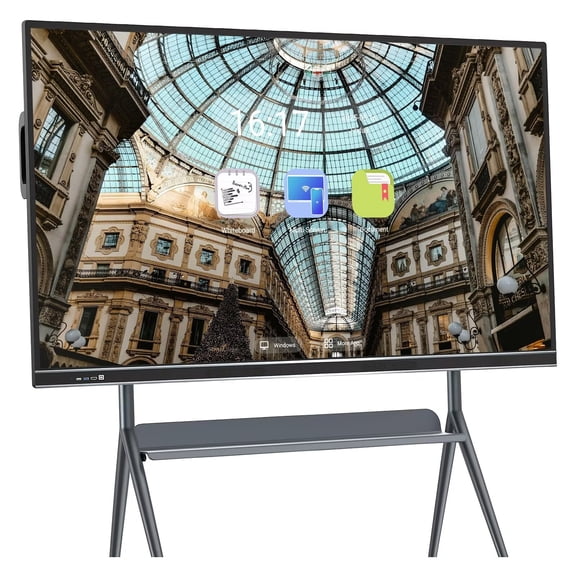 BELNET Smart TVs 4K Video Conference Touch Interactive Board 86" All-in-One Wireless Collaboration Display for Classroom Office(Include Wall Mount)