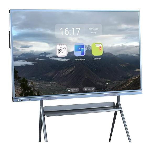 BELNET Smart TVs 55" 4K Touch Interactive Electronic Whiteboard Wireless Windows & Android for Professional Meetings(Include Wall Mount)