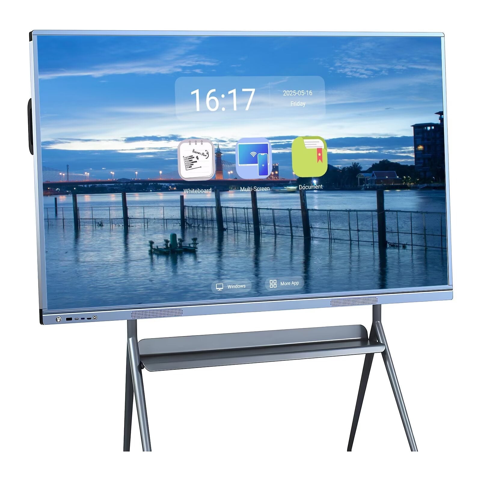 BELNET Smart TVs, 55'' 4K UHD Interactive Whiteboard, All in One Smartboard for Office, Digital Smart Whiteboard Built in Dual System for Classroom