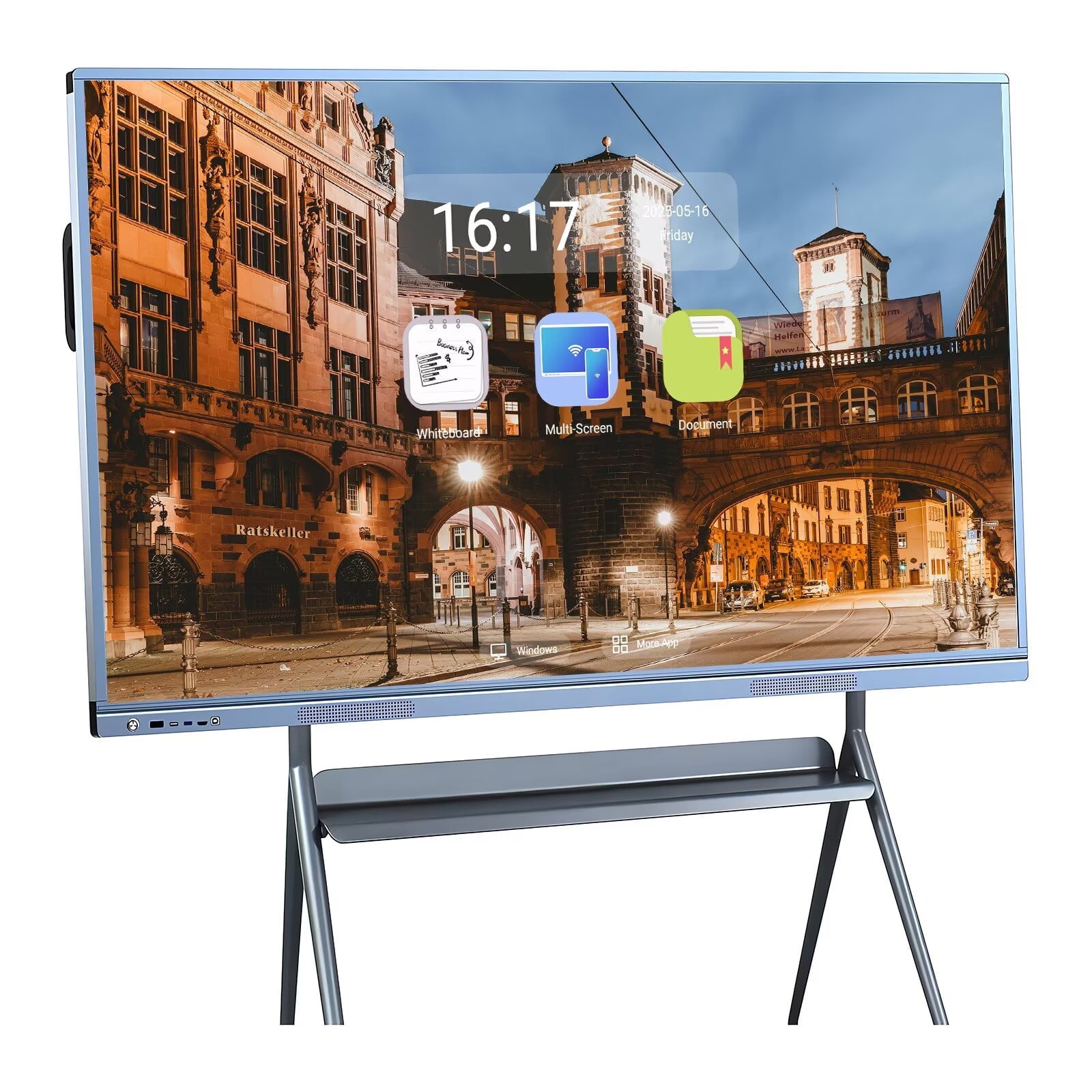 BELNET Smart TVs 55'' 4K UHD Interactive Whiteboard, All in One Smartboard for Office, Digital Smart Whiteboard Built in Dual System for Classroom