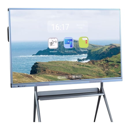 BELNET Smart TVs 55" Pro 4K Touch Interactive Wireless Dual System 8-Mic Array for Classroom Office(Include Wall Mount)