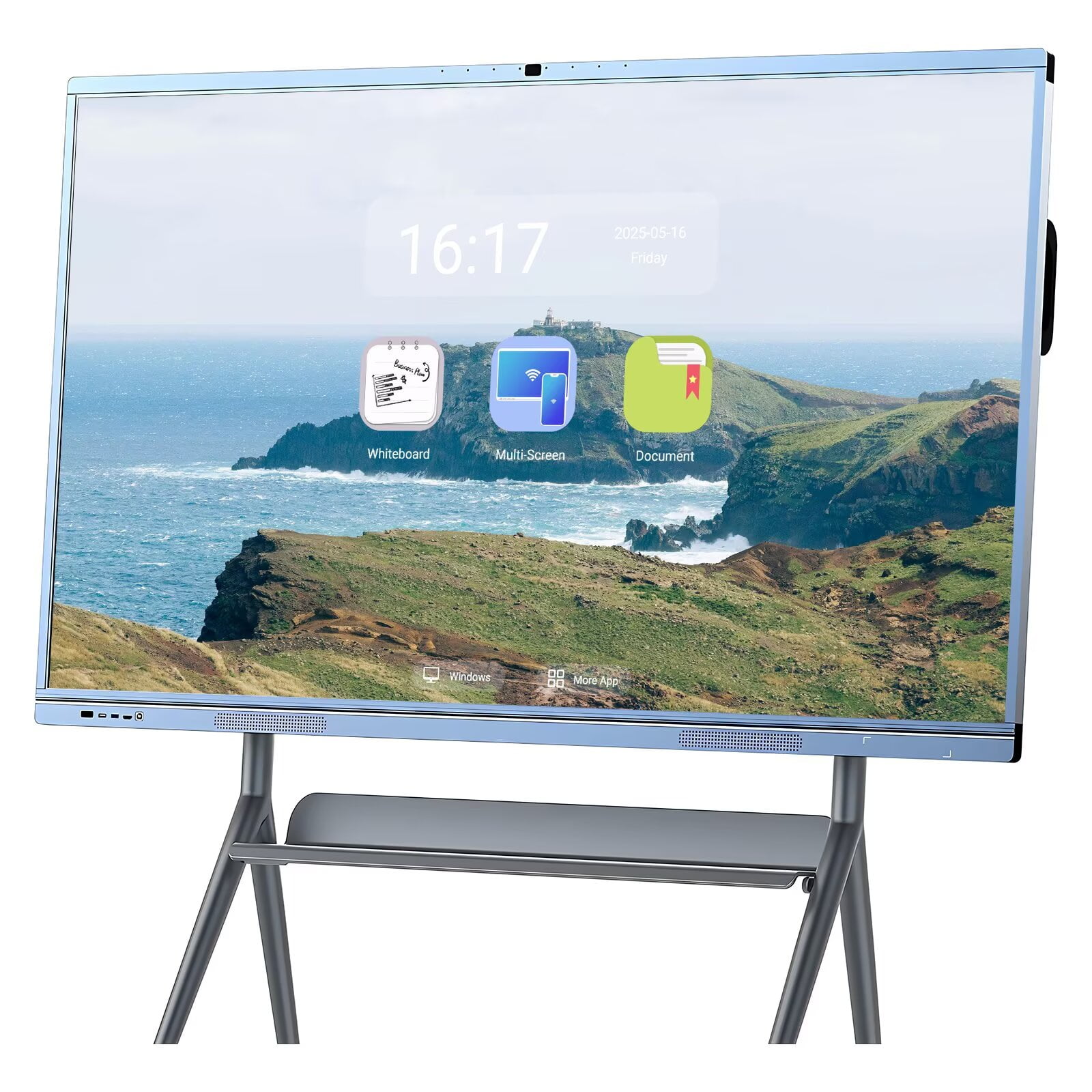 BELNET Smart TVs 65" Pro 4K Touch Interactive Wireless Dual System 8-Mic Array & 20W Speakers for Classroom Office(Include Wall Mount)