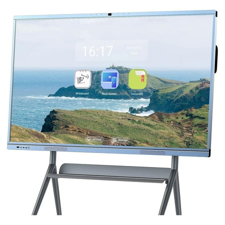 BELNET Smart TVs 65" Pro 4K Touch Interactive Wireless Dual System 8-Mic Array & 20W Speakers for Classroom Office(Include Wall Mount)