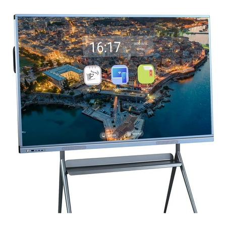 BELNET Smart TVs Android & Windows TV 55 Inch 4K Smart Display Screen Share & Voice Search for Classroom(Include Wall Mount)