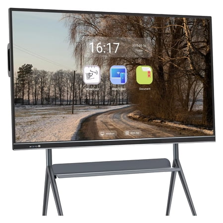 BELNET Smart TVs Android & Windows TV 75 Inch 4K Smart Display Screen Share & Voice Search for Classroom(Include Wall Mount)