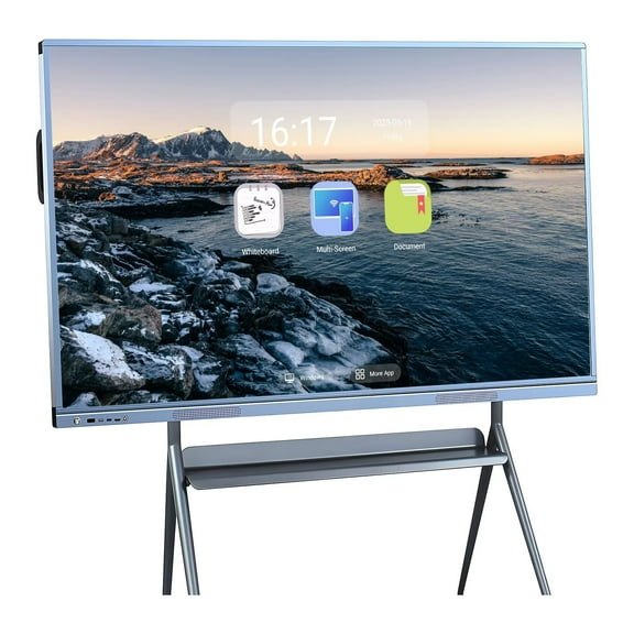 BELNET Smart TVs for Classroom, 55 Inch Touch Screen All-In-One Multi-Touch Dual System Interactive Whiteboard for Living Room and Education(Include Wall Mount)