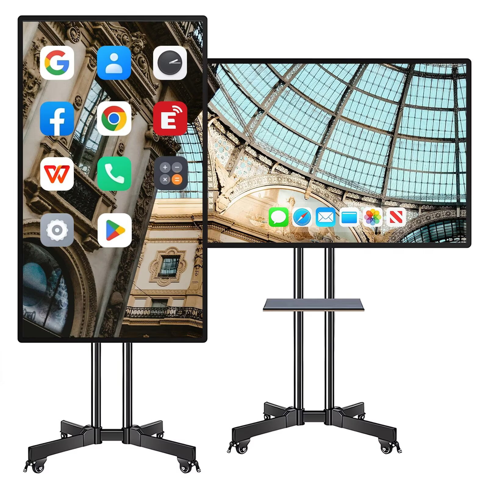 BELNET Smart TVs 4K Video Conference Touch Interactive Board 49" All-in-One Wireless Collaboration Display for Classroom Office