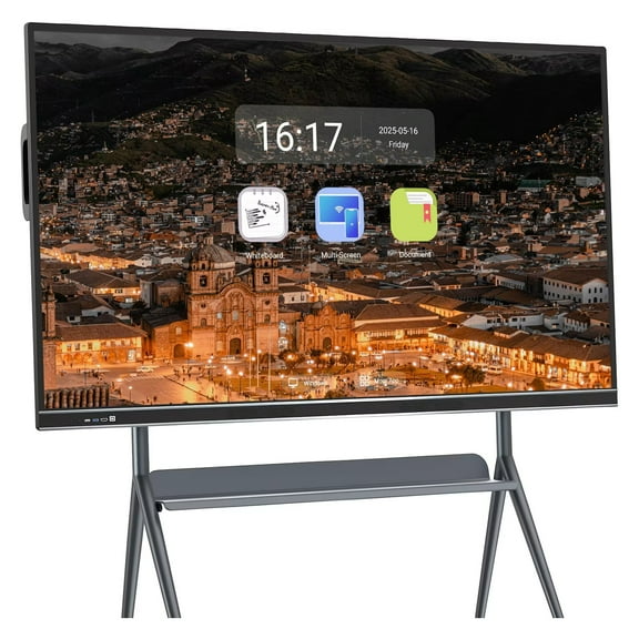 BELNET Smart Whiteboard 86-Inch Smart Board 20-Point IR Touchscreen Video Conferencing & Digital for Home, Meetings & Education(Include Wall Mount)