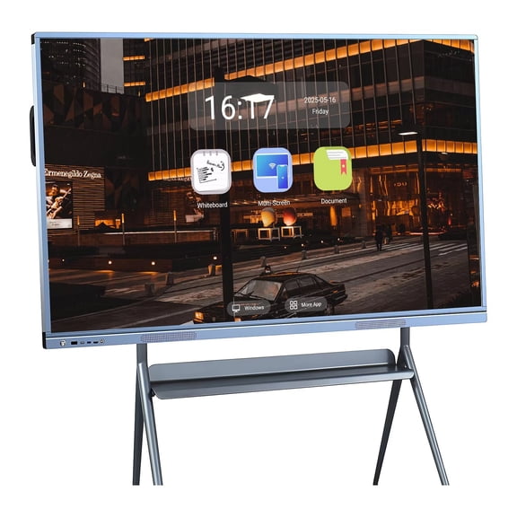 BELNET Smart Whiteboard All-in-One Conference Interactive Board 55'' 4K UHD Display Dual OS (Android/Windows) for Teams(Include Wall Mount)