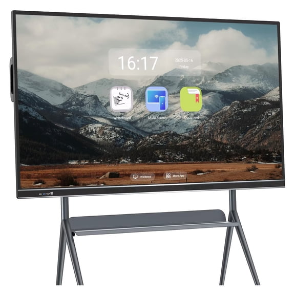 BELNET Smart Whiteboard All-in-One Conference Interactive Board 86'' 4K UHD Display Dual OS (Android/Windows) for Teams(Include Wall Mount)