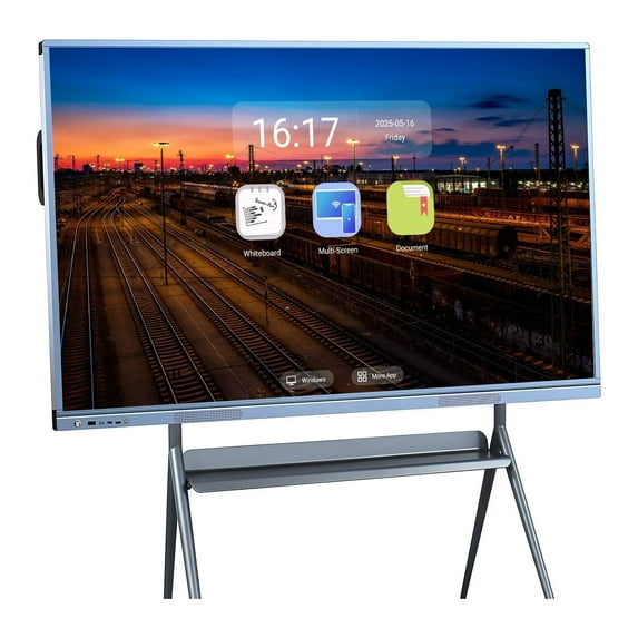 BELNET Smartboard, 55 Inch Touch Interactive Whiteboard 4K Uhd Wireless Projection Player for Advertisin, Office And Business for Classroom & Business