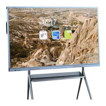 BELNET Touch Screen Board, 4K UHD Digital Electronic Whiteboard and Screen Mirroring Smart TVs , 55 Inch 2160P Monitor Built-In Camera Multi-Touch Player for Advertisin and presentation
