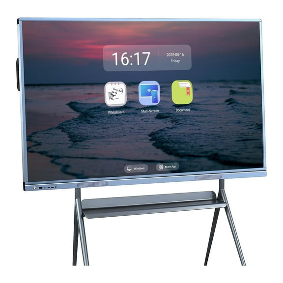 BELNET Touch Screen Interactive Smart Whiteboard, 55 Inch 4K Monitor Touch Screen All-In-One Electronic Calendar, Wireless Projection Player for Advertisin, conference and Business