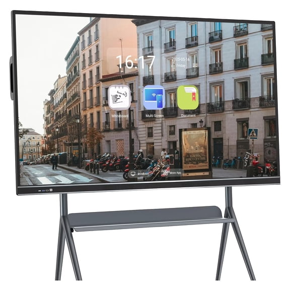 BELNET Touch Screen Smart Board, 86 Inch Touch Screen All-In-One Computer Digital Electronic Whiteboard Smart Board 4K Monitor for Classroom & Business