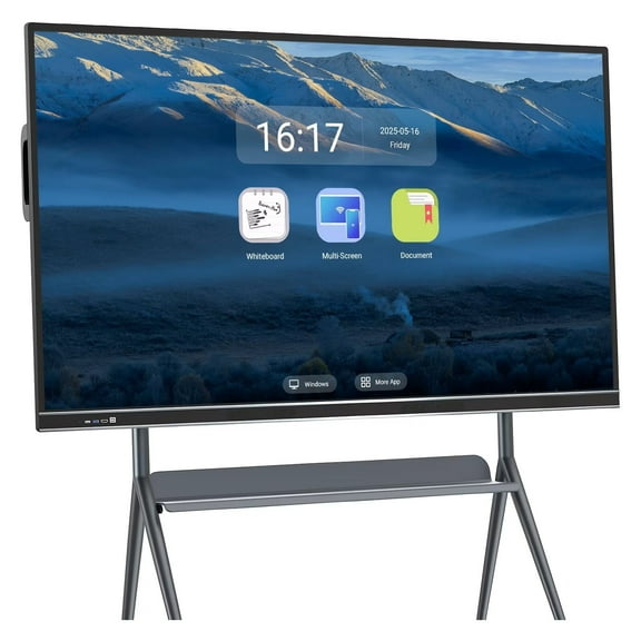 BELNET Touch Screen Smartboard, 86 Inch Touch Screen All-In-One Computer Digital Electronic Whiteboard Smartboard 4K Monitor for Classroom & Business