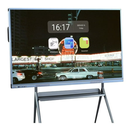 BELNET Touch Smart TVs, 55 Inch Smart TVs Digital Electronic Whiteboard and multi-touch Screen Board, 4K Uhd Built-In Camera pc monitor Player for Advertisin and Digital Signage Displays