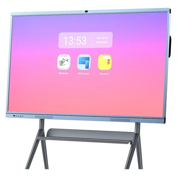 BELNET White Board 65 Inch4K Multi-Touch Smart Board for 6.5ms Response Time for Stock Exchange/Trading/Classroom