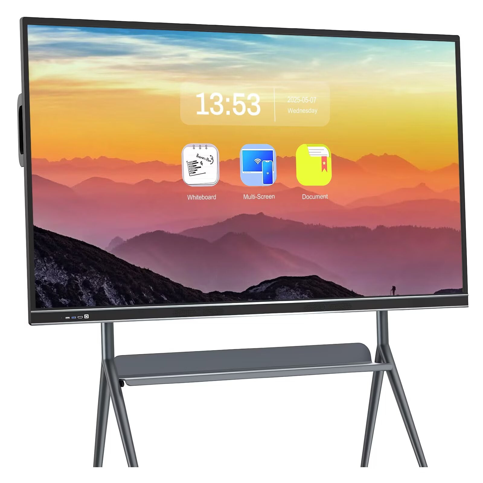 BELNET Whiteboard 75 inch 4K Interactive Android 11.0 & Windows 10 Pro ...
